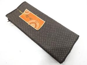 アンティーク　変わり市松模様織り出し　着尺反物